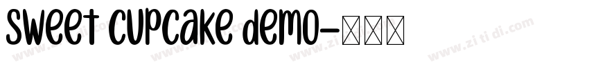Sweet Cupcake Demo字体转换